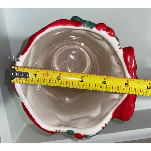 Nicole Engblom Large Ceramic Art Hand Painted Christmas Vase Snowman Gingerbread - Picture 7 of 7